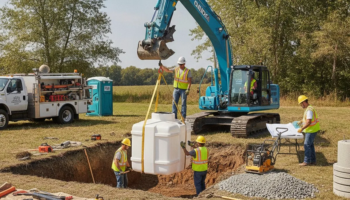 Septic tank installation for Redding, CA homes by On Call Plumbers