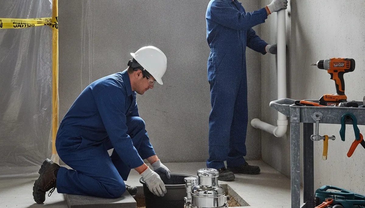 Sump pump installation by On Call Plumbers in Redding, CA to protect homes from water intrusion